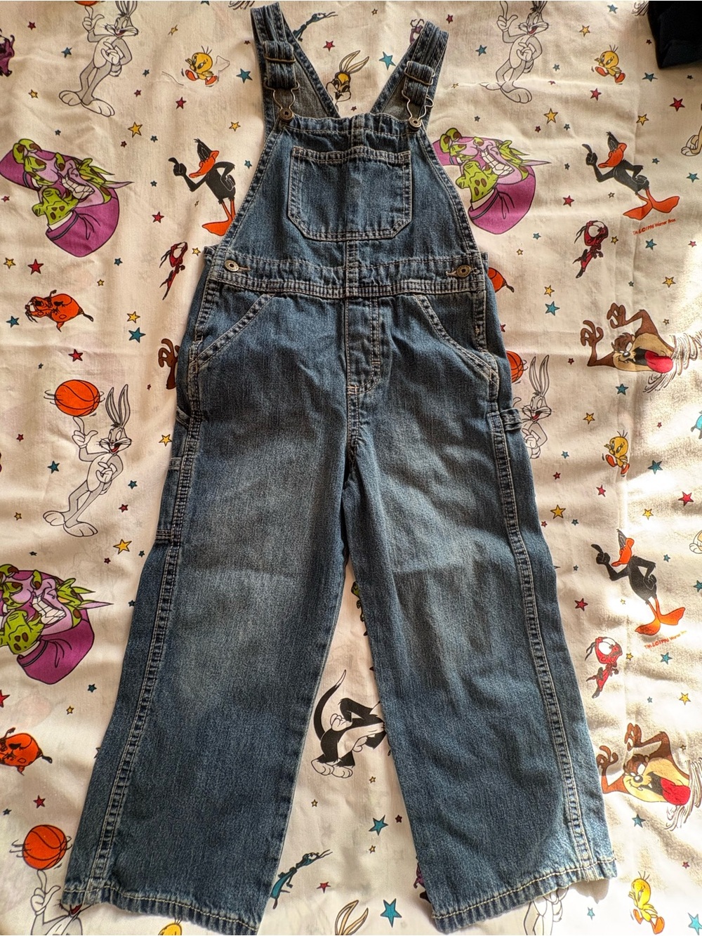 Wrangler Kids Denim Blue Overalls
